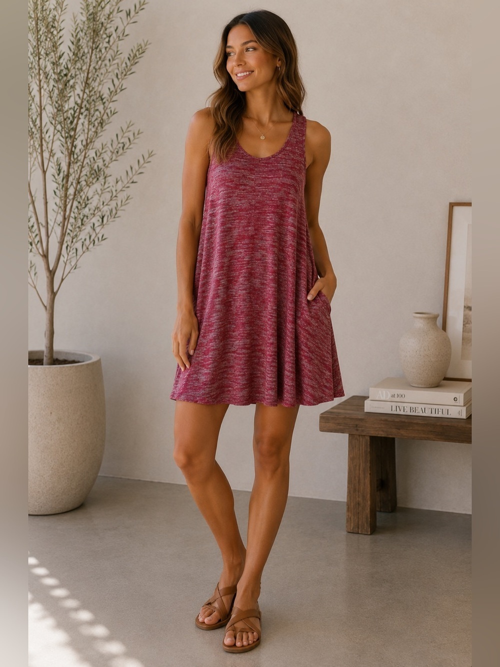 Wilfred Red Sundress Sleeveless Mini